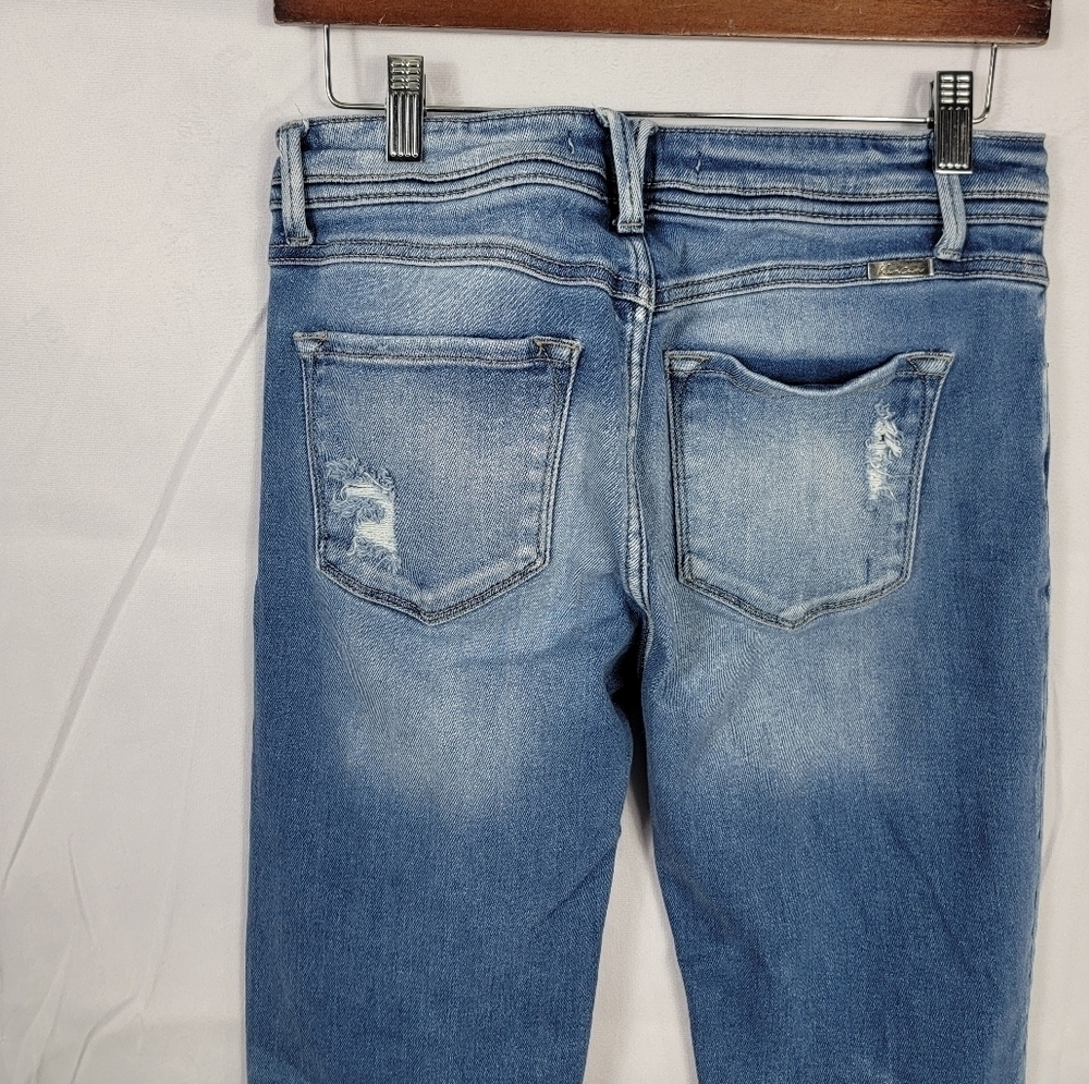 Women's Size 9/29 Kancan Blue Distressed Jeans - Picture 6 of 6